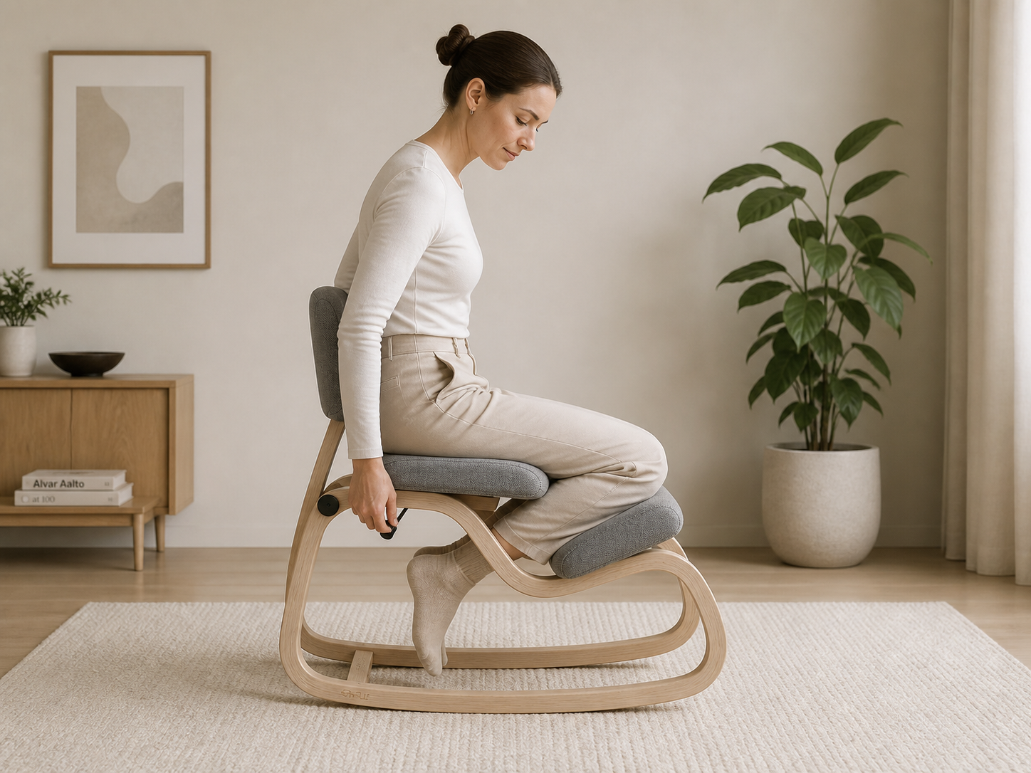 AUTHË v2 · Sway Active Work Chair · proposed working posture scale study