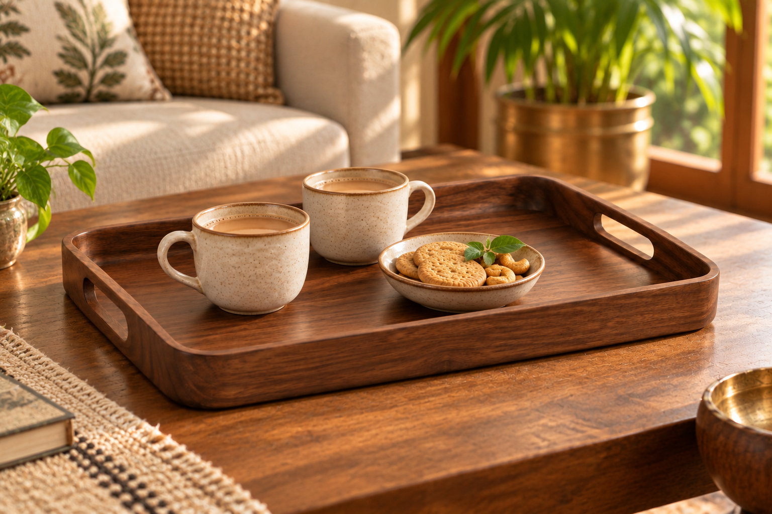 Aru Serving Tray concept placement: From counter to table