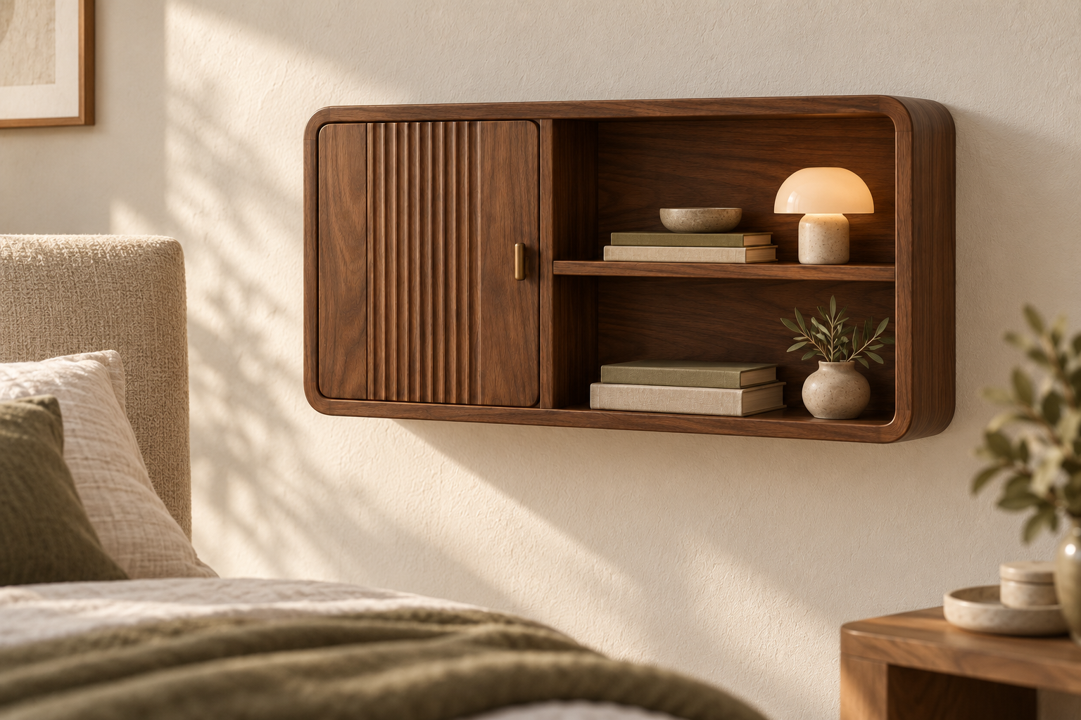 Oru Wall Cabinet concept use case: Show and conceal