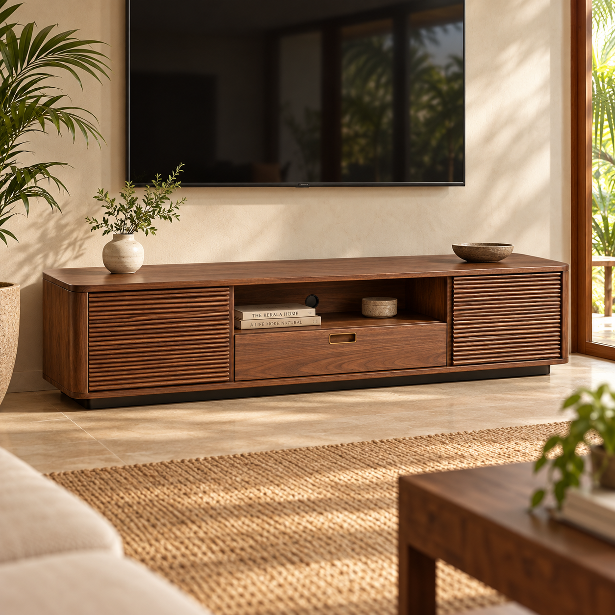 Sora Media Console concept in a furnished room