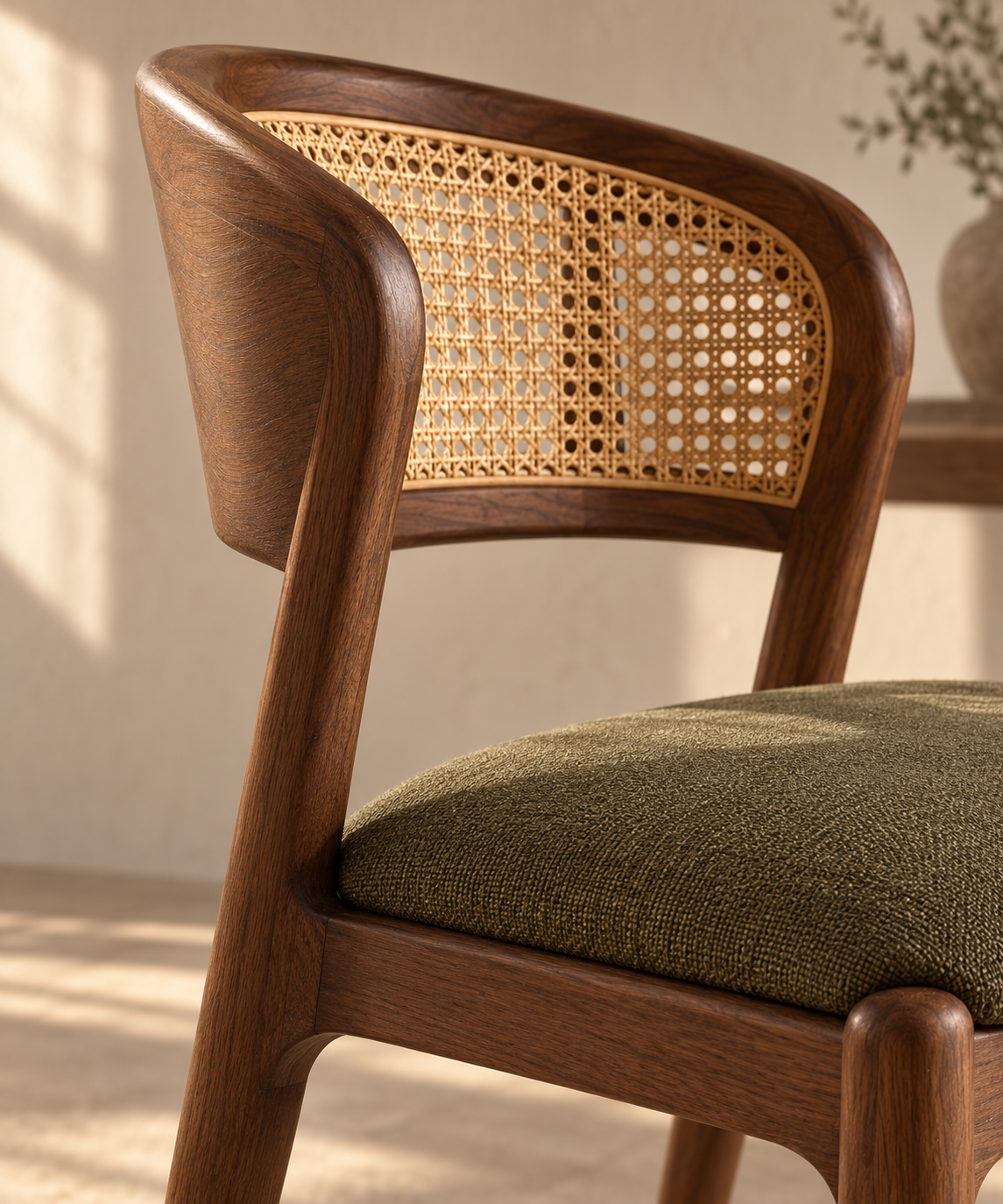 Vela Dining Chair proposed form and finish detail