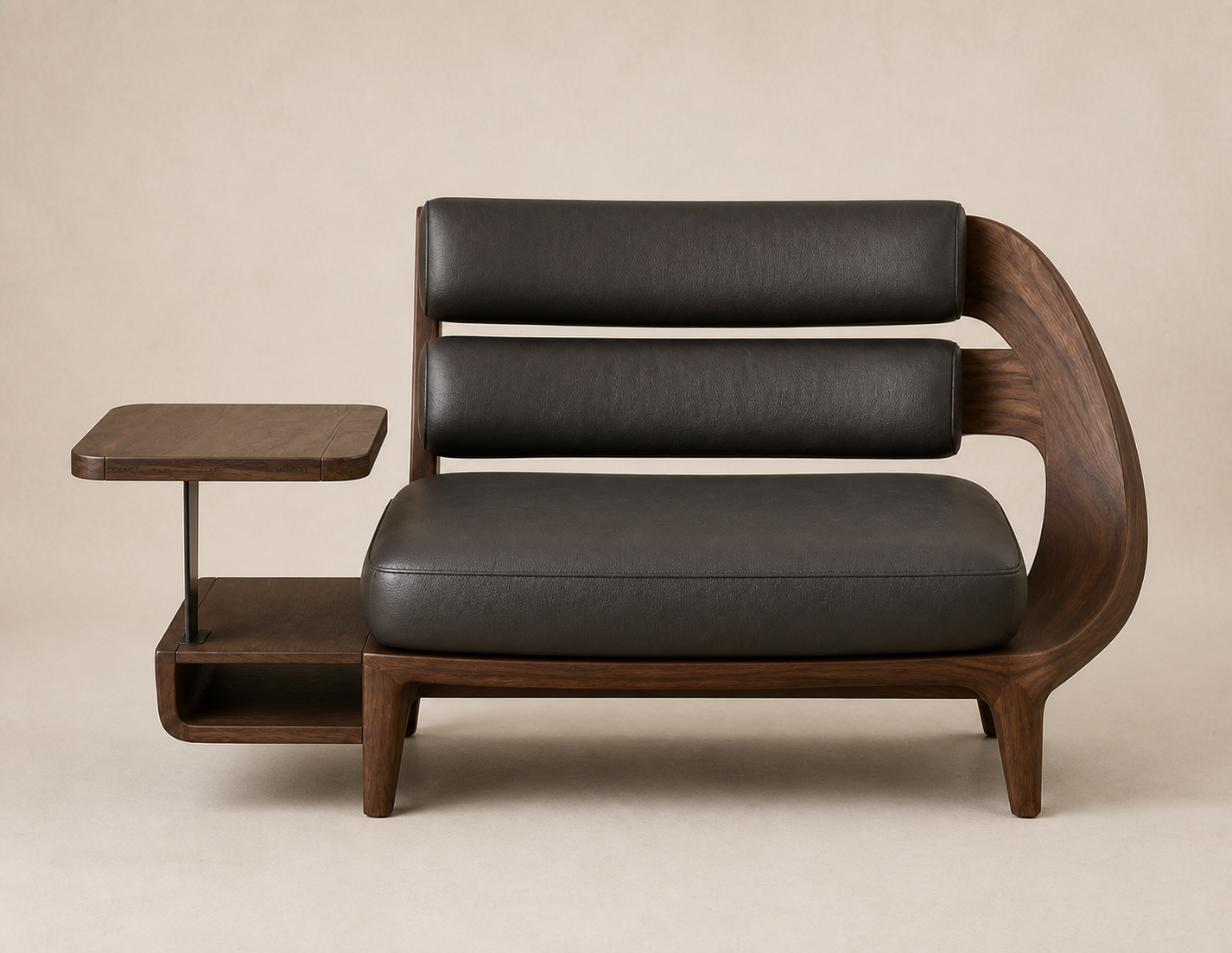 Ledger Reading Lounge · AUTHË v2 front elevation design view