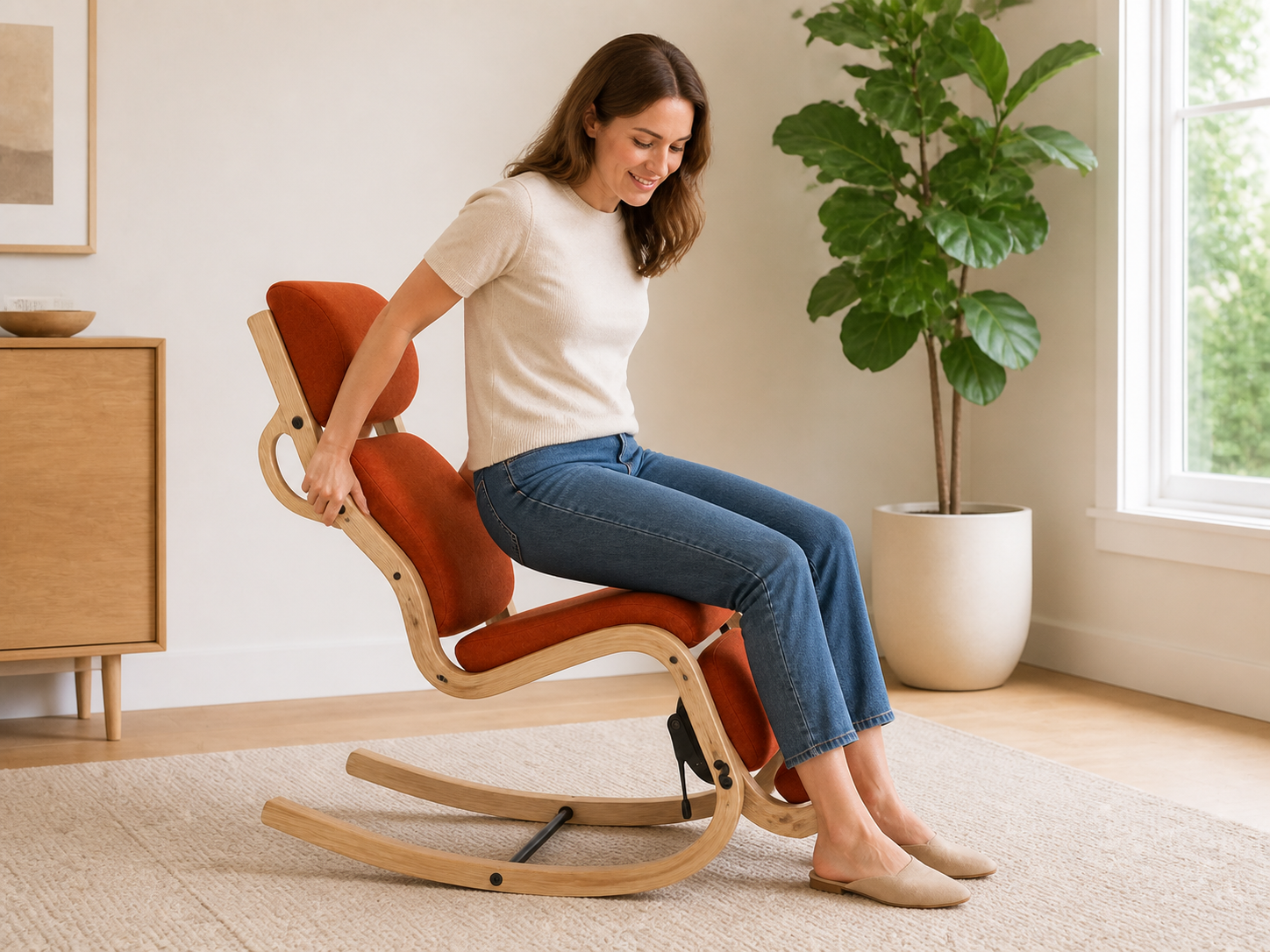 AUTHË v2 · Restline Reclining Rocker · proposed human scale study