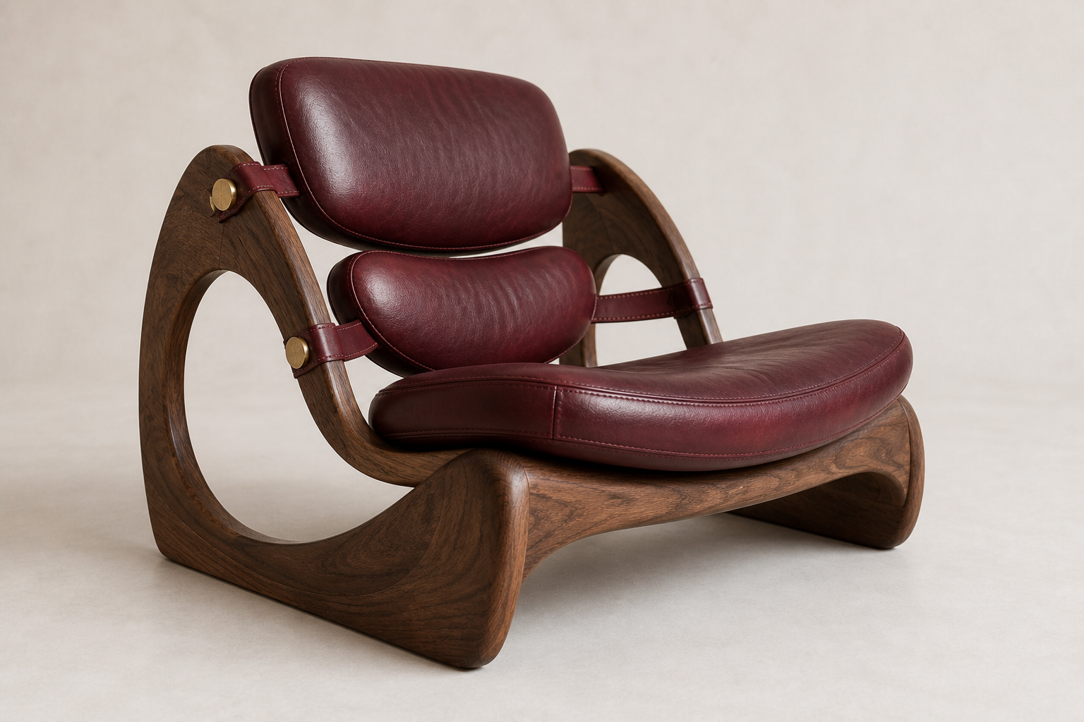 Aster Sling Lounge · AUTHË v2 proposed strap and bronze joint detail