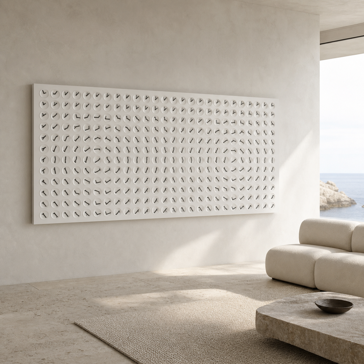 Interval 96 expanded horizontal dial field in a coastal interior
