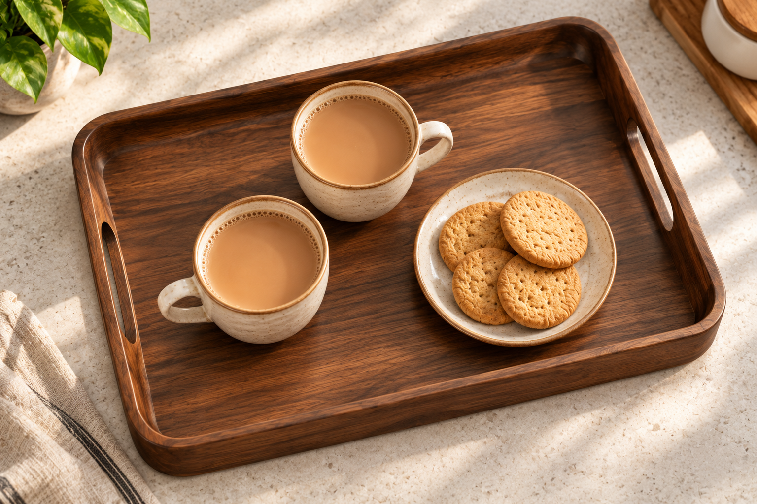 Aru Serving Tray concept use case: Carry the small ritual