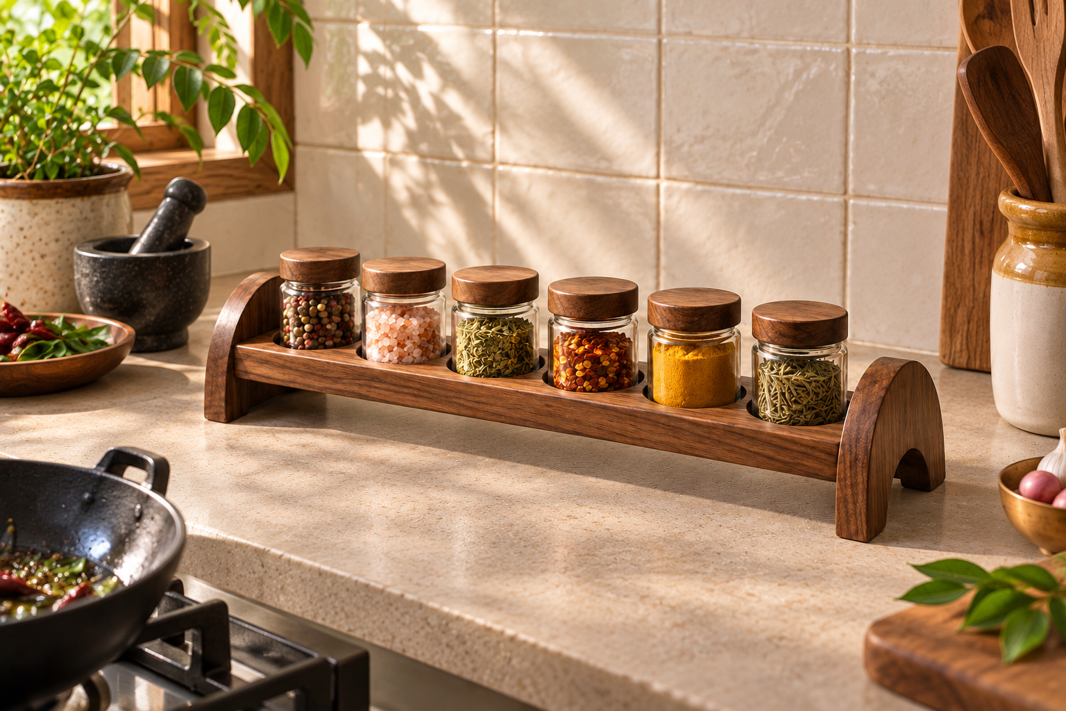Mora Spice Rail concept placement: A place on the counter
