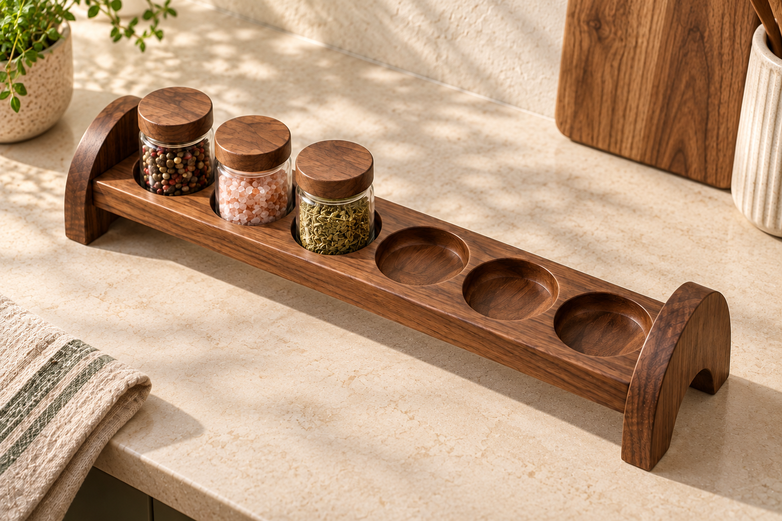 Mora Spice Rail concept use case: Reach for what you cook with