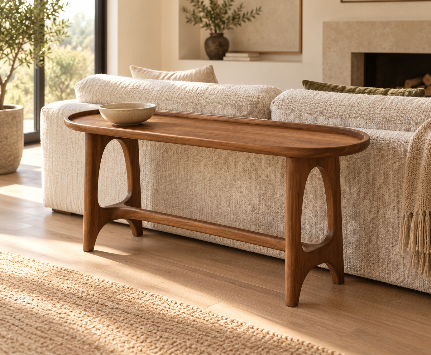 Nira Sofa Table concept in a furnished room