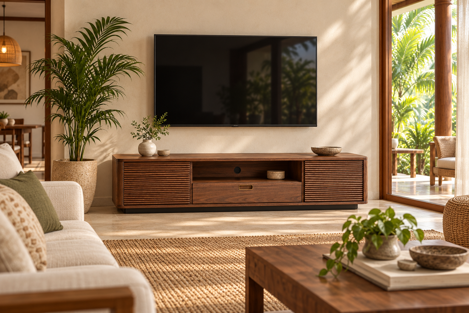 Sora Media Console concept placement: A calm media wall